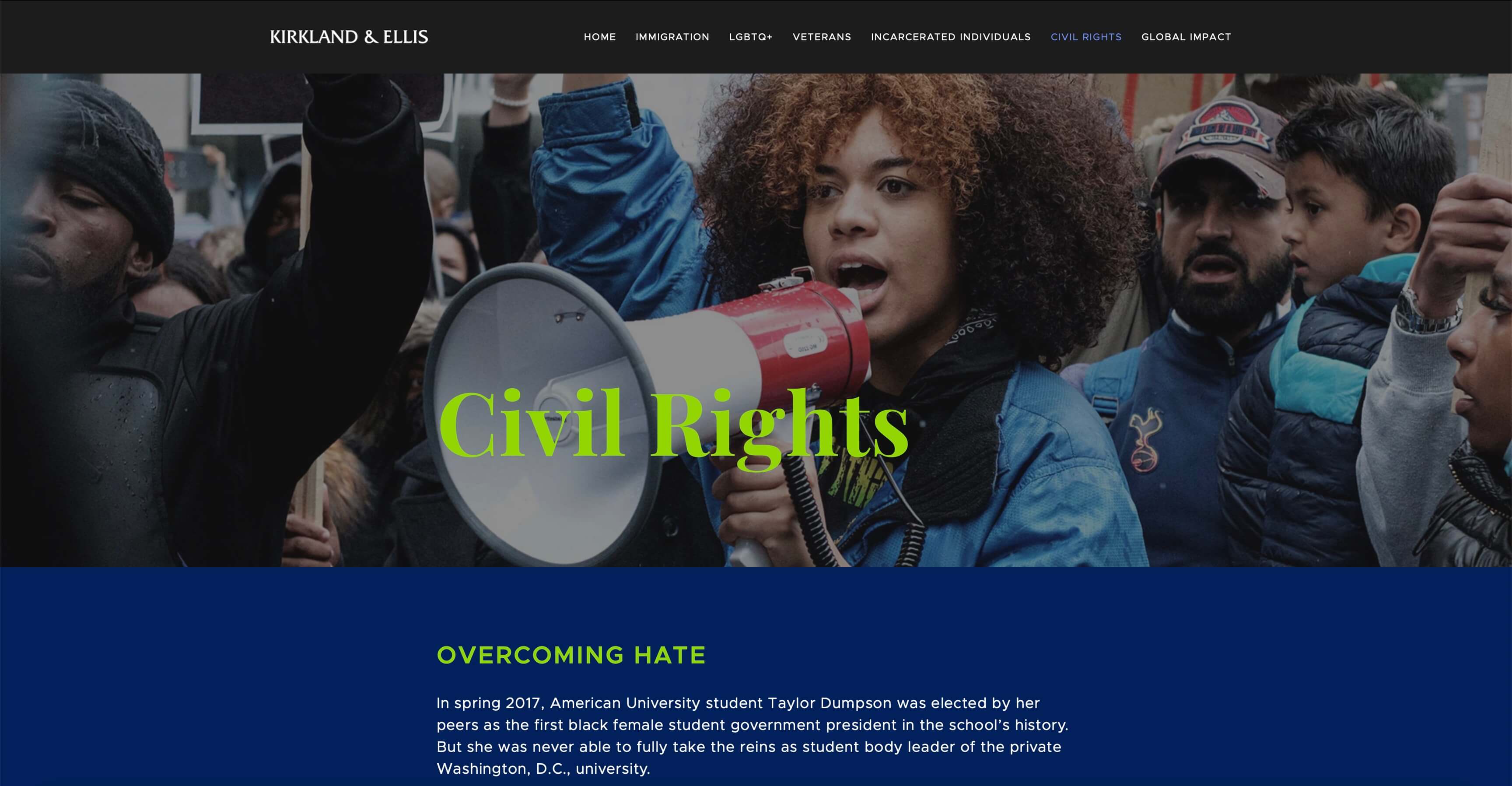Civil Rights page